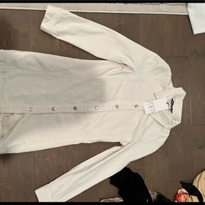 Creme/ white ZARA denim dress